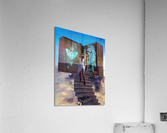 Girl Escaping Demon in Story Book - innocence vs evil Acrylic Print