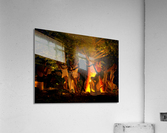 The God Pan with Nymphs Dancing in the Forest Acrylic Print