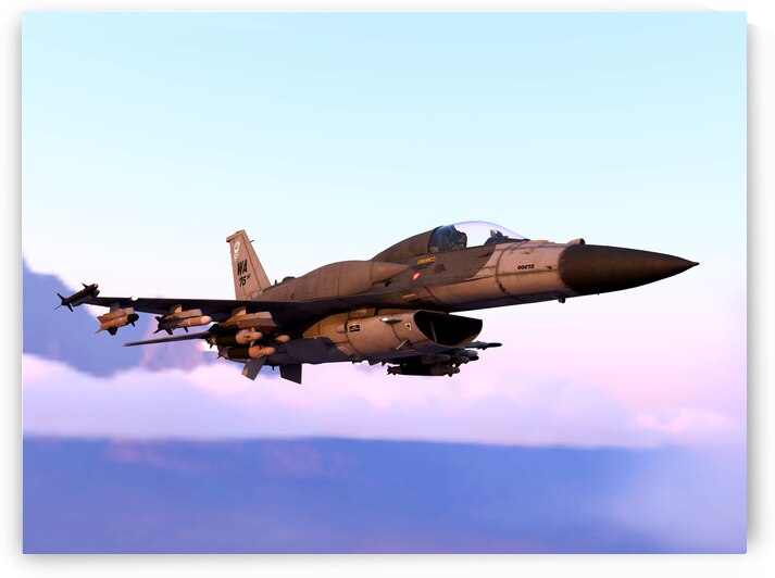 General Dynamics F-16 Fighting Falcon by Kevin Michael VerKamp
