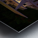 Solar Electric Powered Houseboat  Metal print