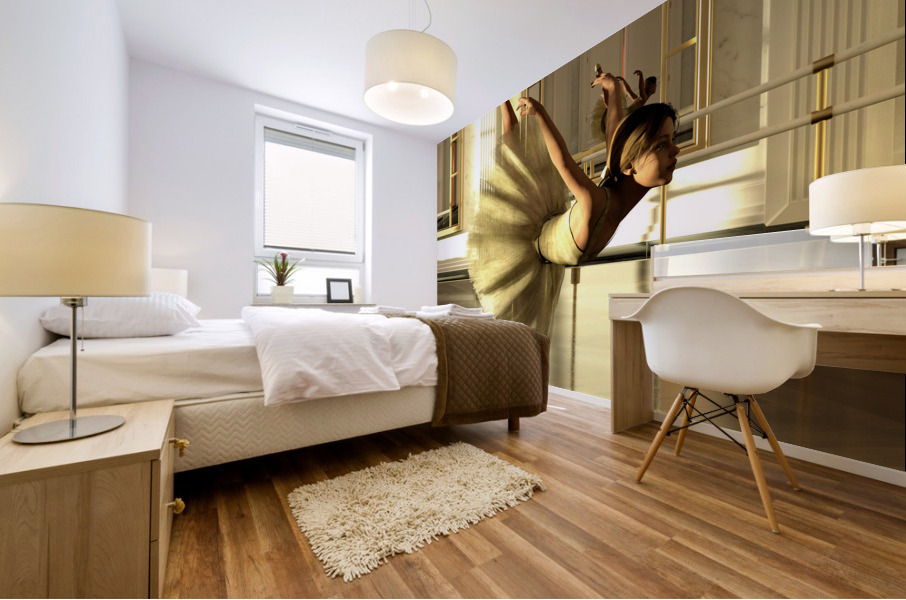 Ballet Practice Paris - Degas Little Dancer Tribute  Impression murale