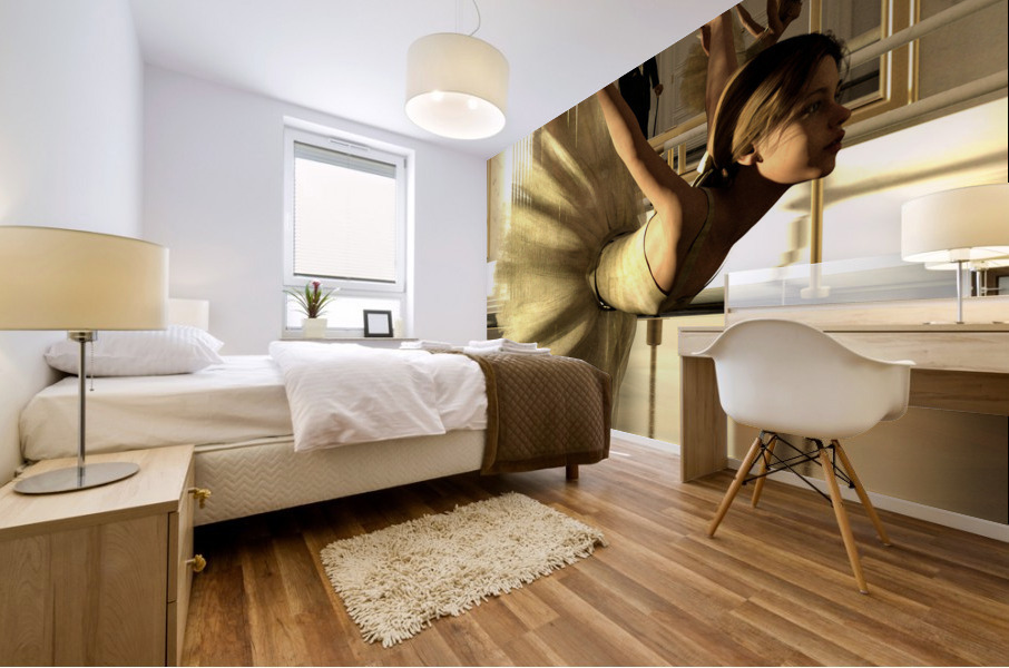 Ballet Practice - Degas Little Dancer Tribute 2:3 Mural print