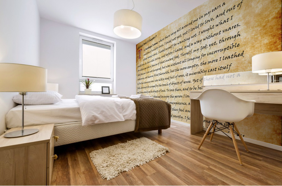 St Augustine Confessions Translation Impression murale