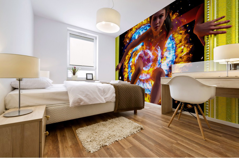 Coming Out of the Box  Mural print