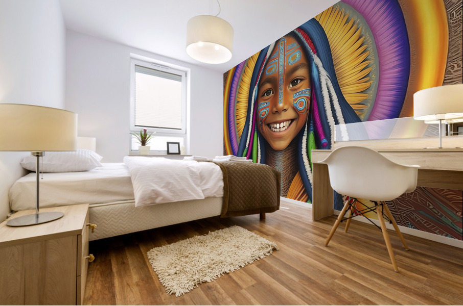 Nurturing Children Mural print