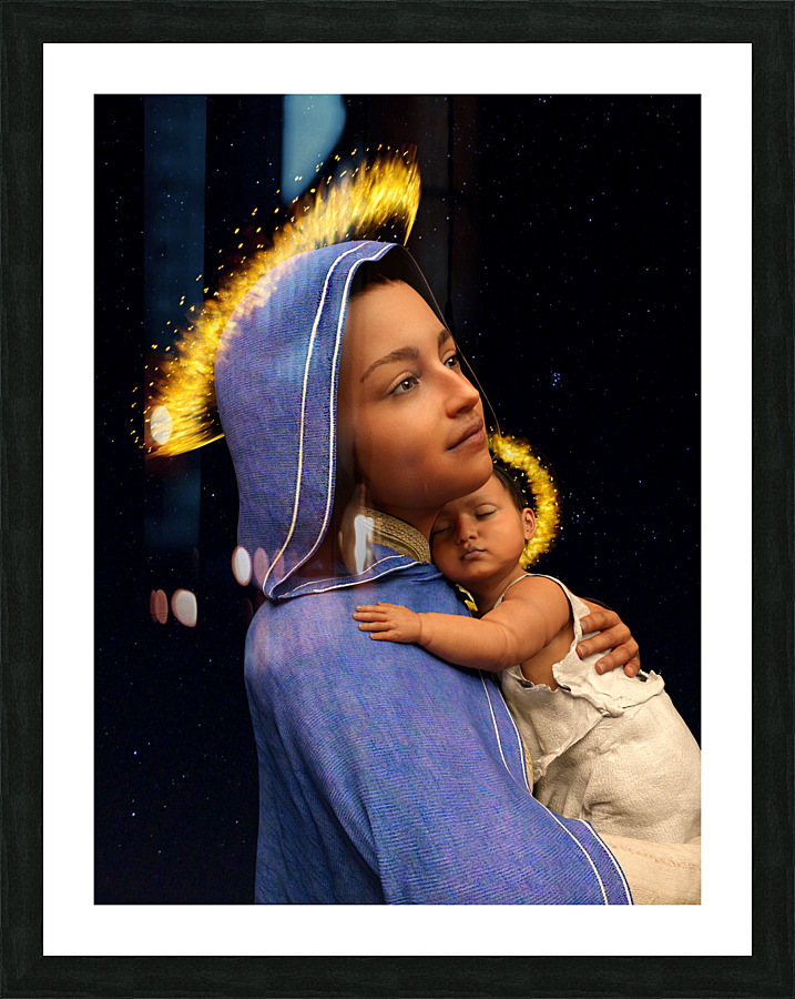 Madonna And Child - Galilean Mary and Jesus - 75MP 3:4 ratio Picture Frame print