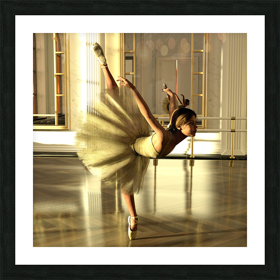 Ballet Practice Paris - Degas Little Dancer Tribute  Impression et Cadre photo