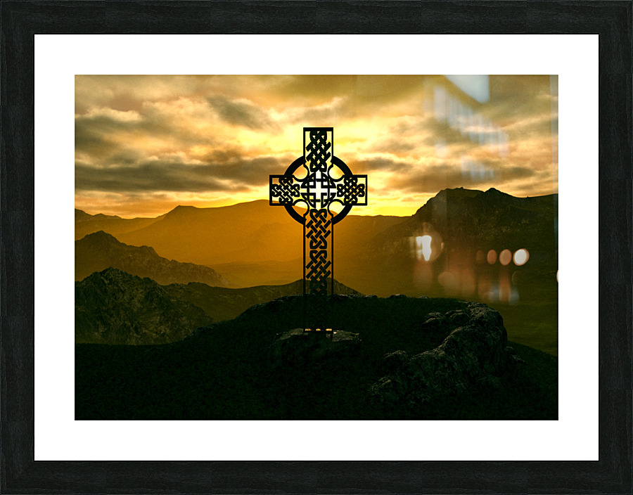 Celtic Cross Impression et Cadre photo