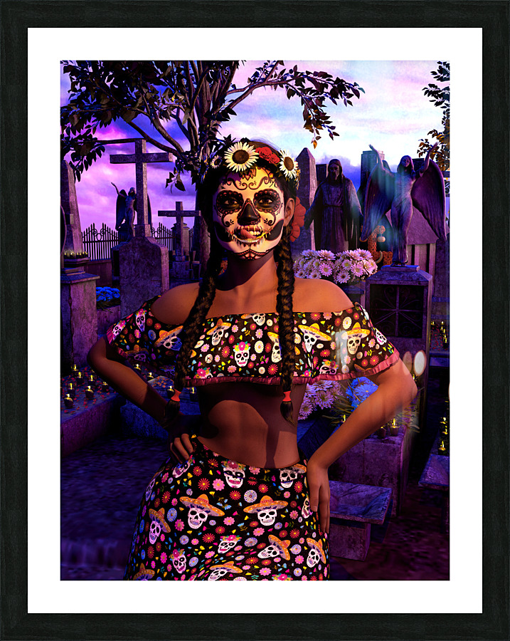Day of the Dead - Dia de los Muertos Picture Frame print