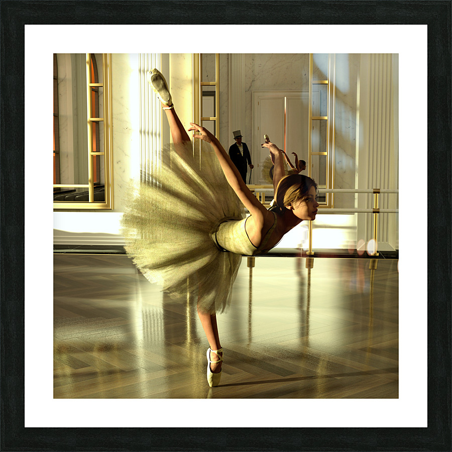 Ballet Practice - Degas Little Dancer Tribute Picture Frame print