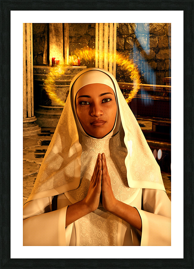 St. Monica of Hippo - Algerian Picture Frame print