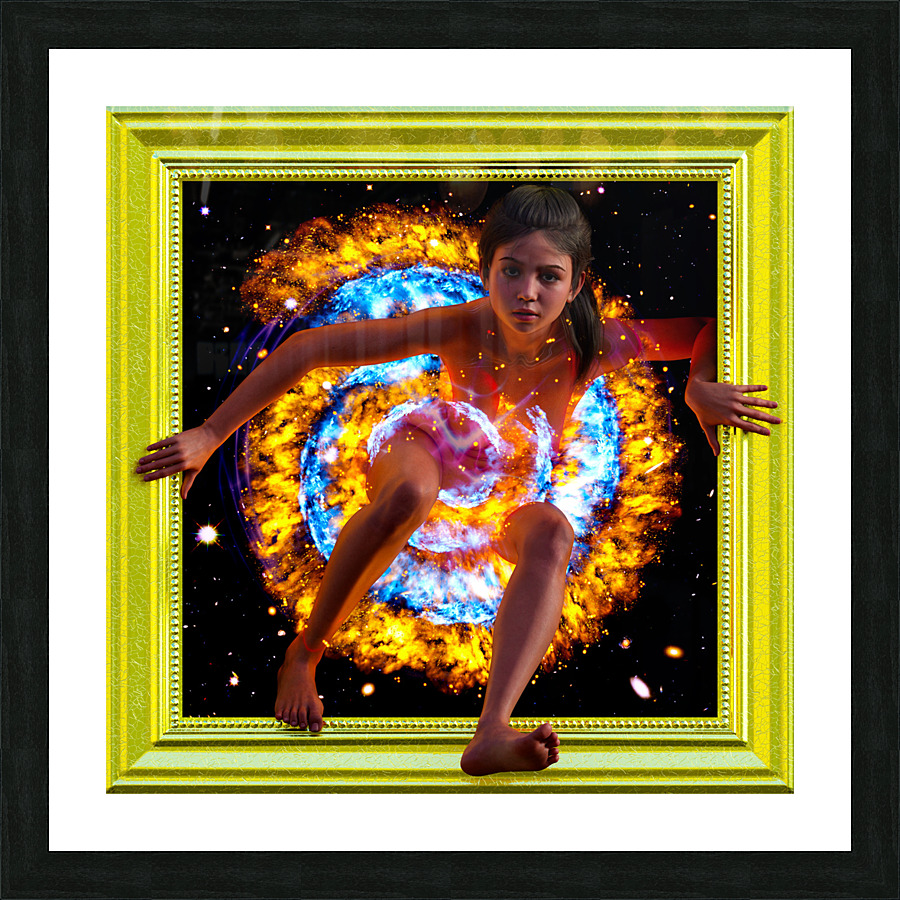 Coming Out of the Box  Picture Frame print