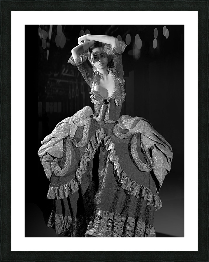 Paris 18th Century - Haute Couture - Ballet Theater  Picture Frame print