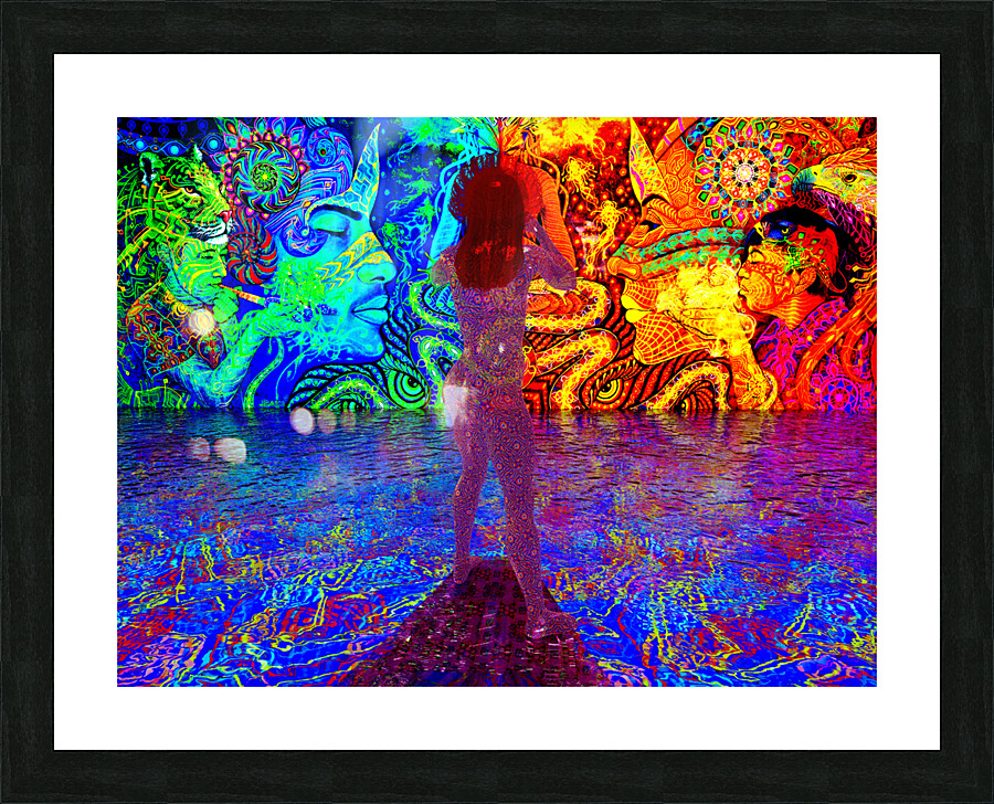 Psychedelic Ayahuasca Journey Picture Frame print