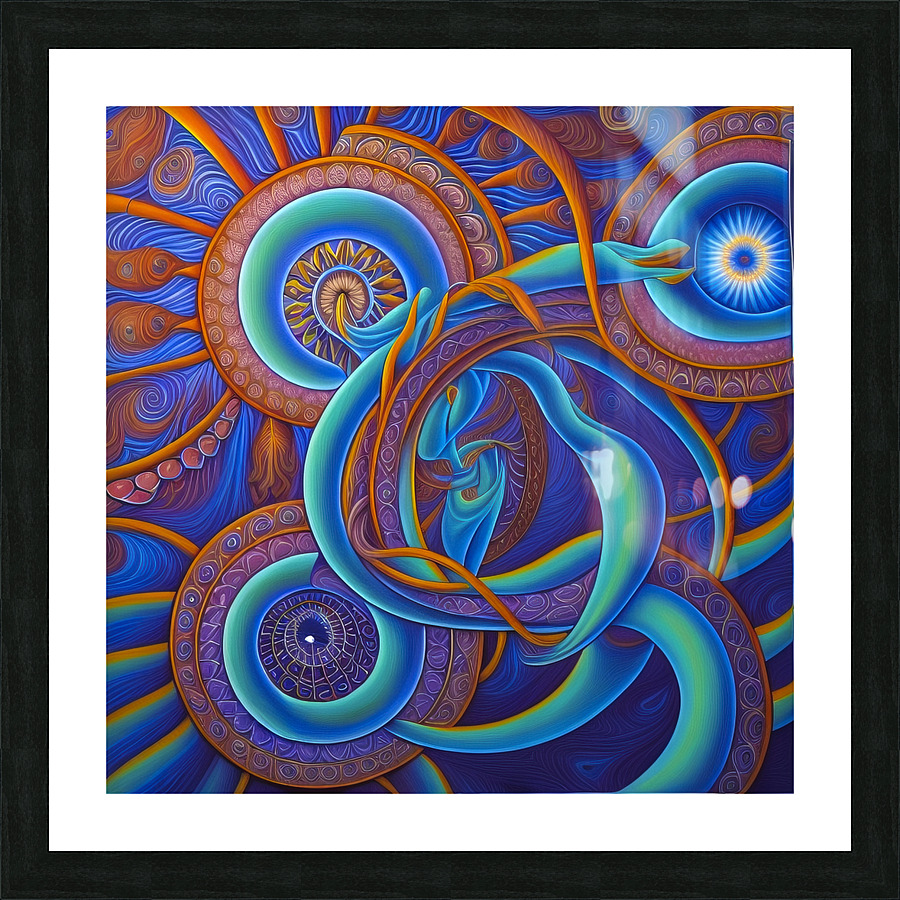 Loops of Habit Picture Frame print