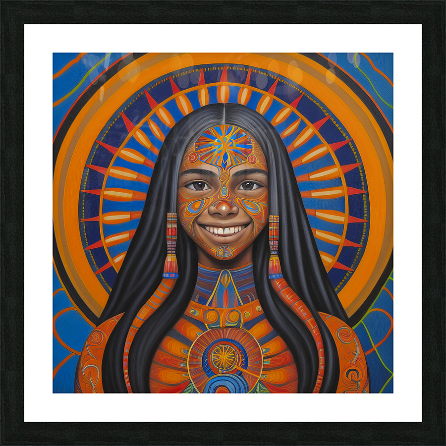 Indigenous Child 1 Picture Frame print