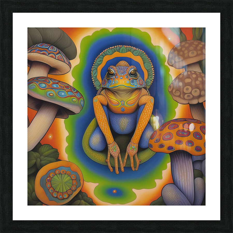 Entheogens Bufo Peyote Ayahuasca Picture Frame print