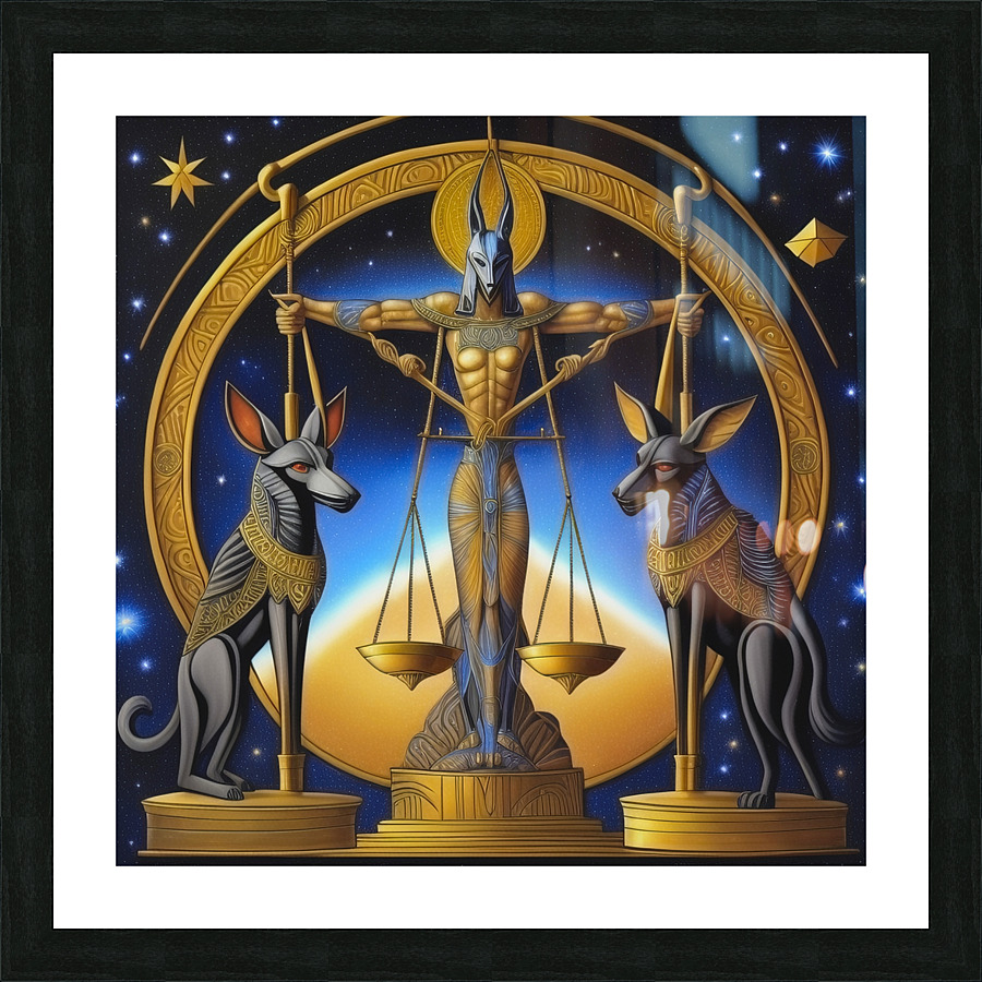 Judgement by Anubis Picture Frame print