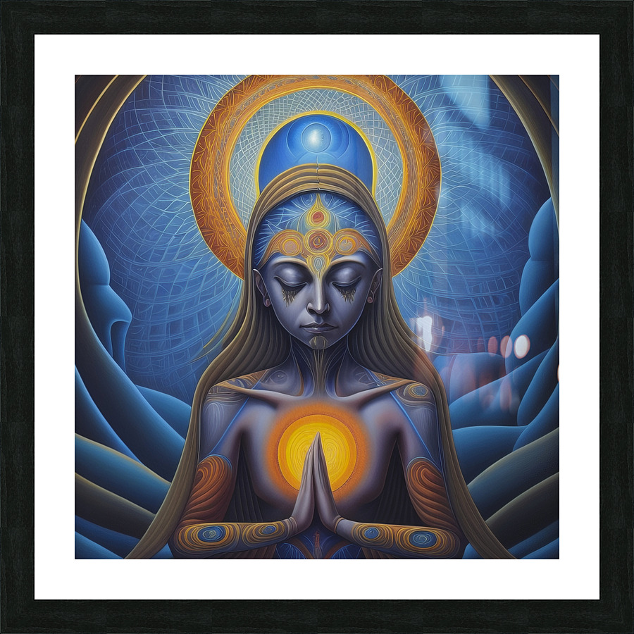 meditation4 Picture Frame print