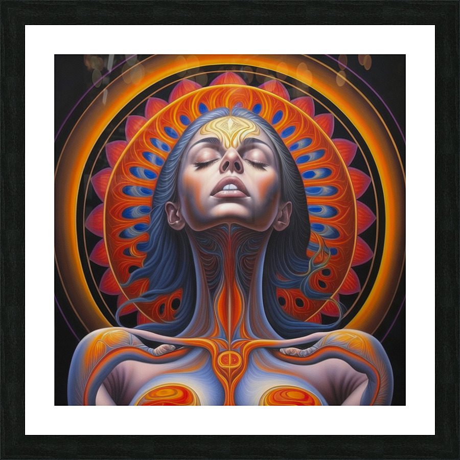 Pleasure in Orgasm Picture Frame print