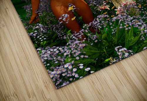 Adam and Eve in the garden of Eden - Vasikela Kung Tribe 108MP Kevin Michael VerKamp puzzle