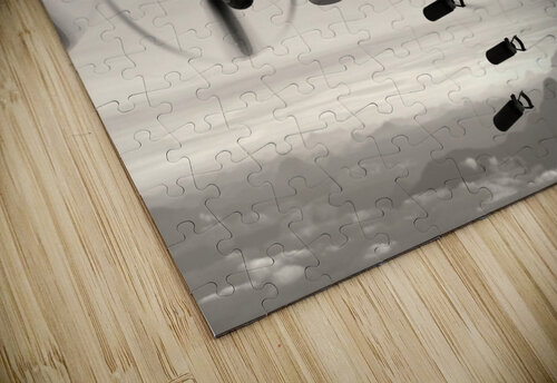 Boeing B-17 Flying Fortress Bomb Drop BW Kevin Michael VerKamp puzzle