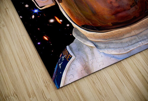 Female Space Explorer witnesses the Carina Nebula as seen by the James Webb Telescope Kevin Michael VerKamp puzzle