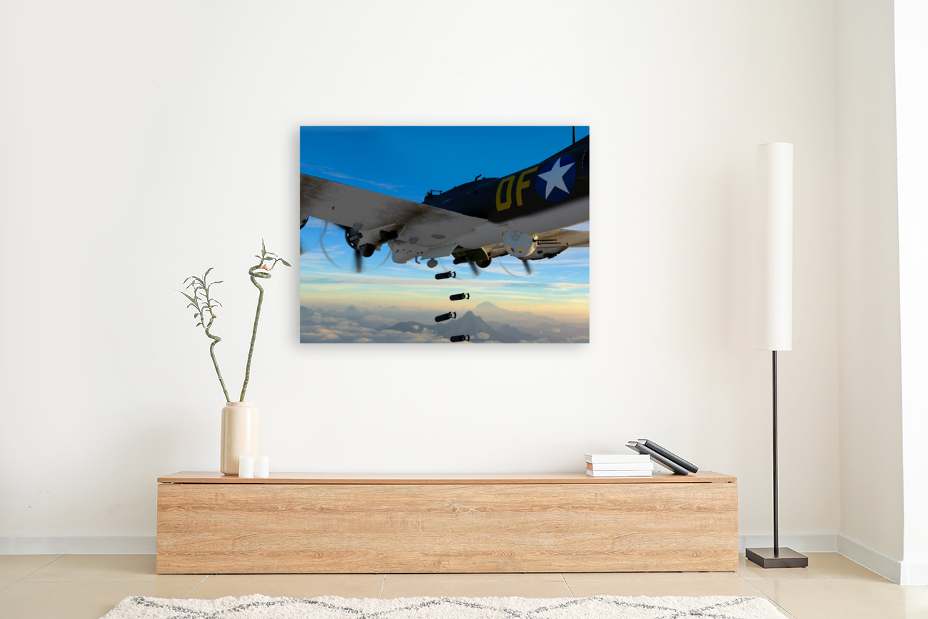 Boeing B-17 Flying Fortress Bomb Drop Reproduction