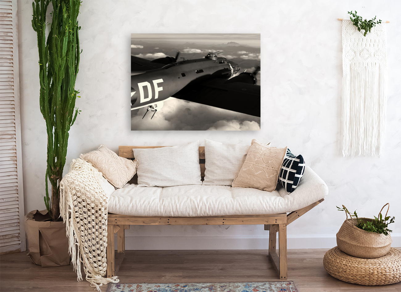 Boeing B-17 Flying Fortress BW Reproduction