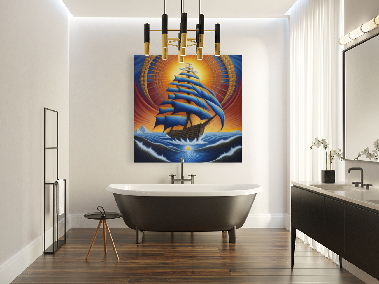 Epilogue Ship Setting Sail Reproduction