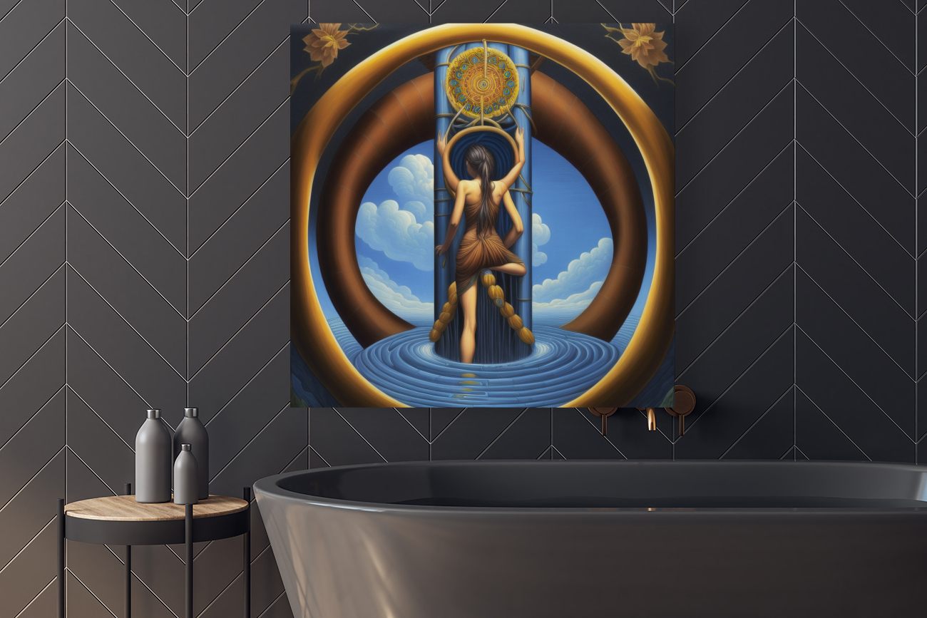 The Truth Coming Out of Her Well Reproduction