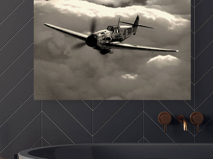 Messerschmitt Bf 109 BW by Kevin Michael VerKamp