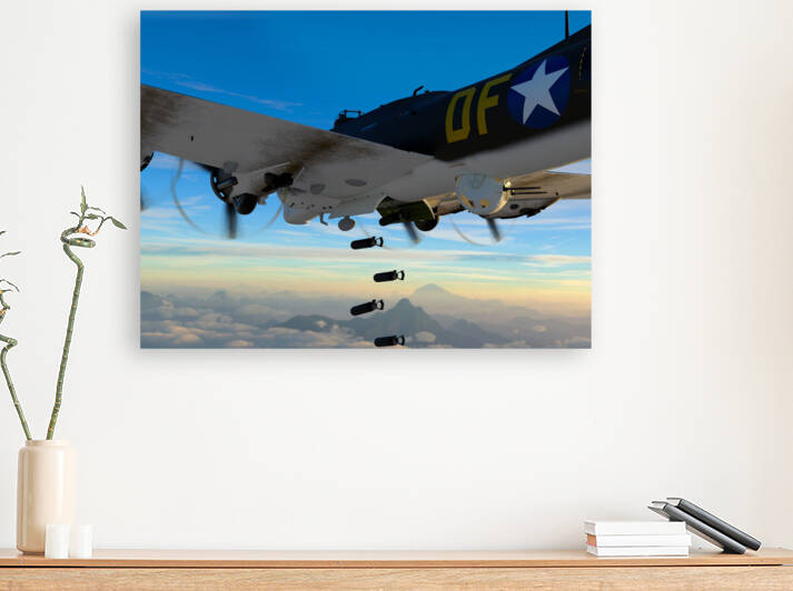 Boeing B-17 Flying Fortress Bomb Drop by Kevin Michael VerKamp