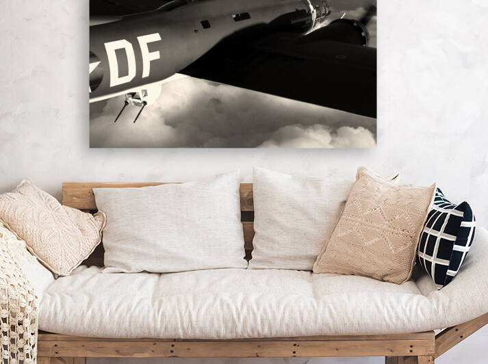 Boeing B-17 Flying Fortress BW by Kevin Michael VerKamp