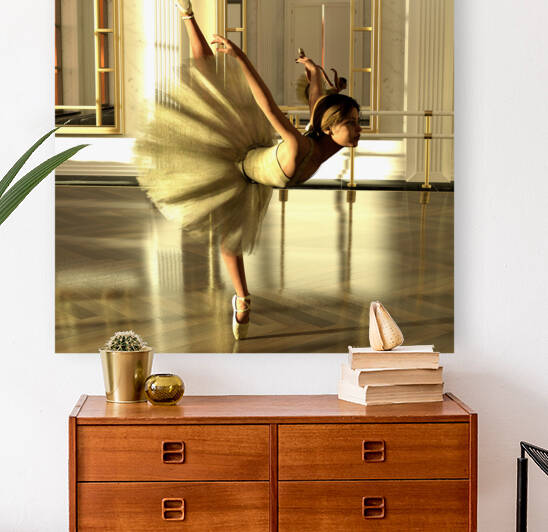 Ballet Practice Paris - Degas Little Dancer Tribute  by Kevin Michael VerKamp