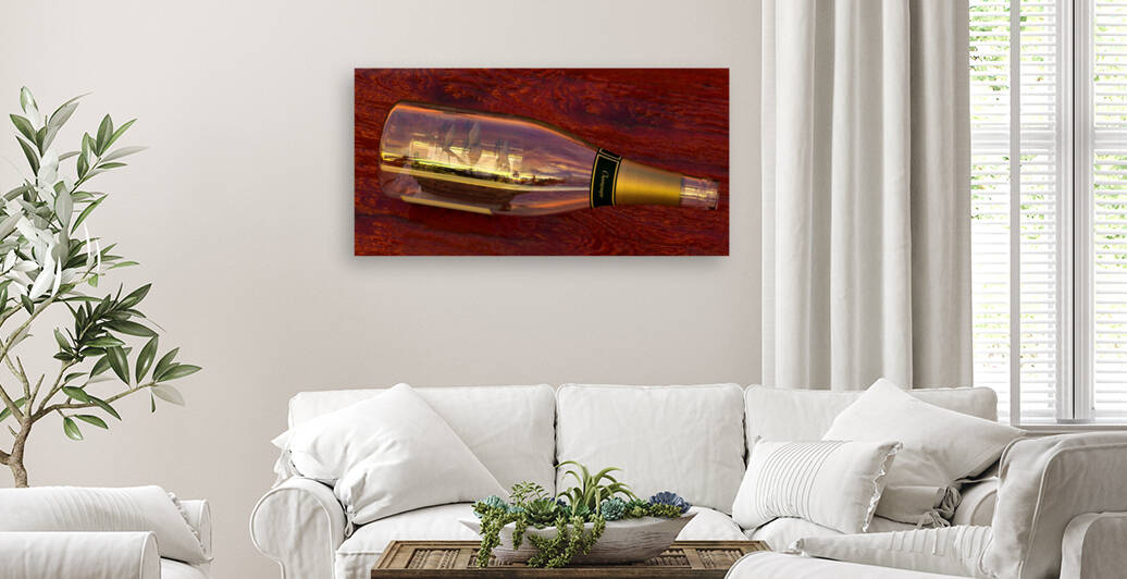 Impossible Ship in a Bottle by Kevin Michael VerKamp