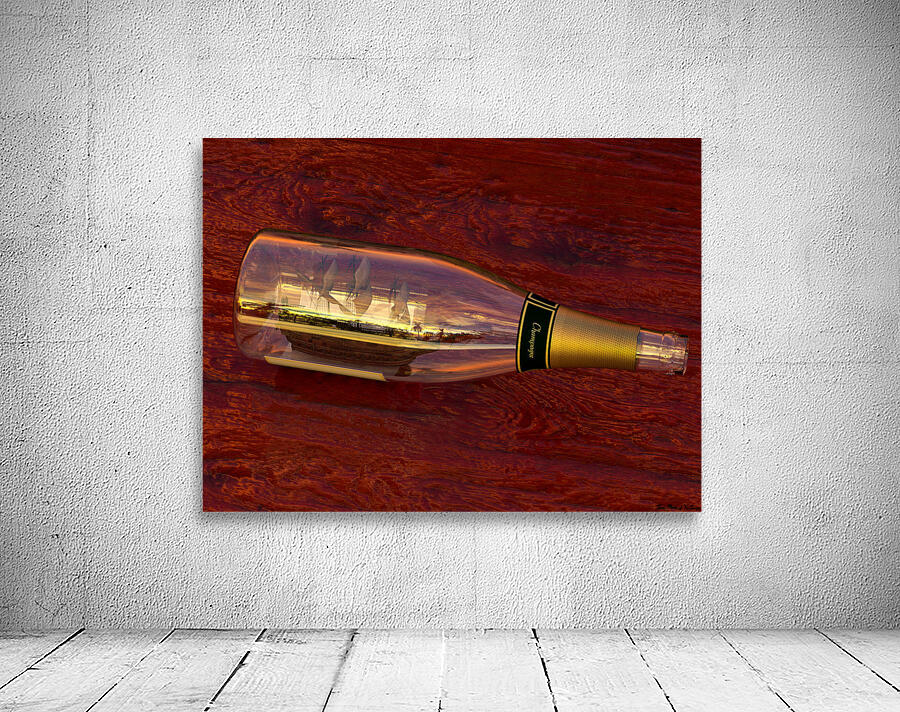 Impossible Ship in a Bottle Wall Preview