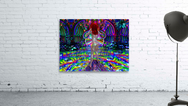 Psychedelic Ayahuasca Angel - DMT Journey Wall Preview