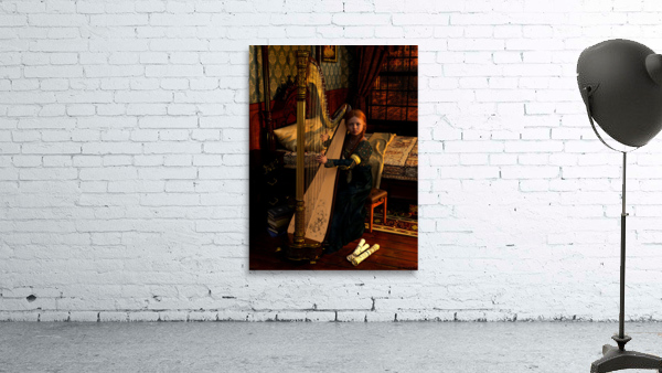 Serenade of the Clarsach Celtic Harpist  Wall Preview