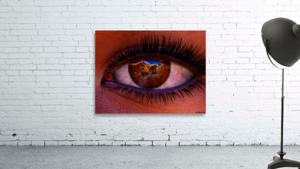 Female Space Explorer witnesses the Carina Nebula as seen by the James Webb Telescope Wall Preview