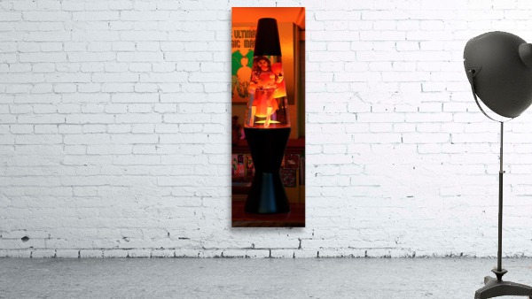 70s Girl in a Lava Lamp Wall Preview