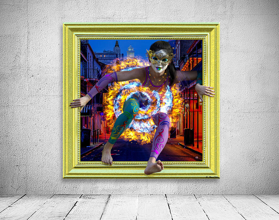 Out Of Mardi Gras Bourbon Street New Orleans Louisiana  Wall Preview