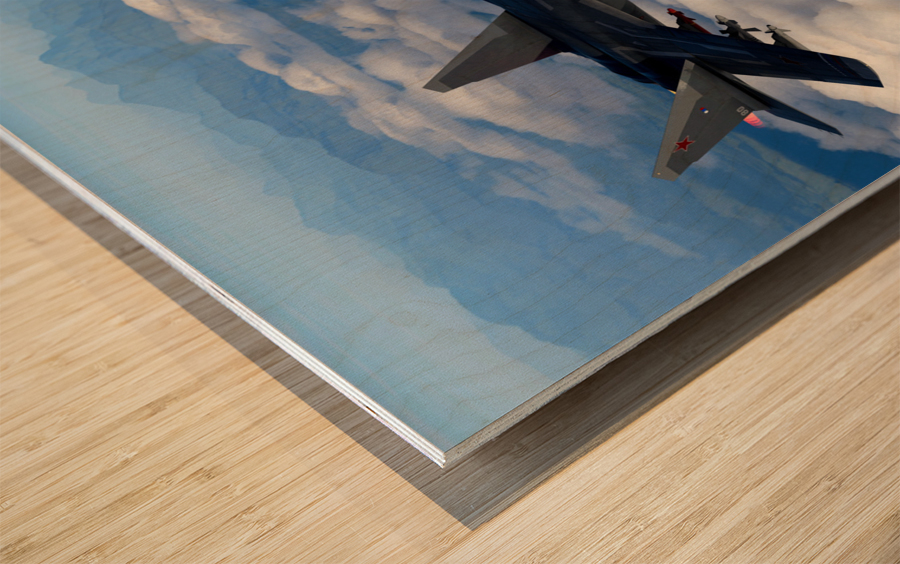 Sukhoi Su-47 Berkut SUKOI Wood print