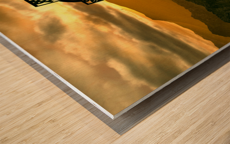 Celtic Cross Impression sur bois