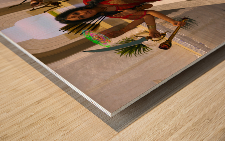 Hindu Goddess Durga Wood print