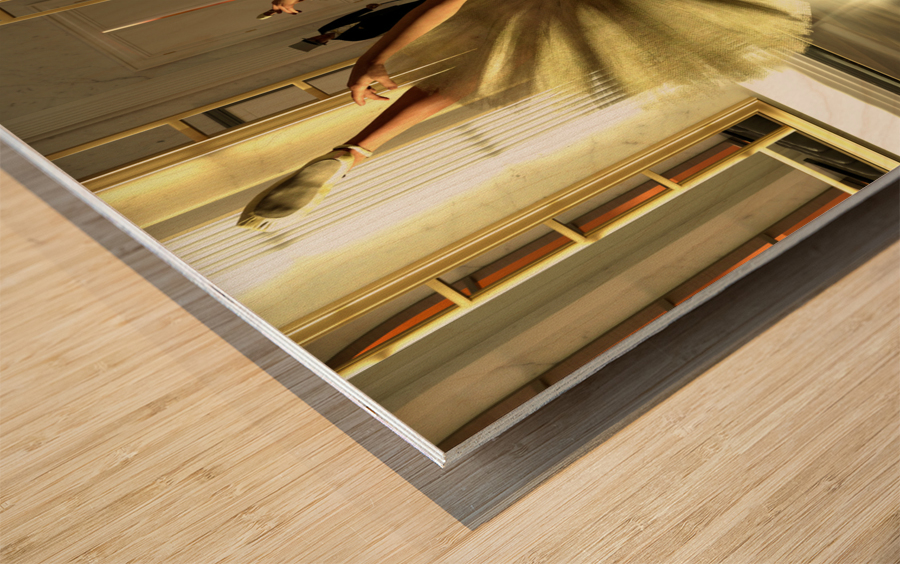 Ballet Practice - Degas Little Dancer Tribute Wood print