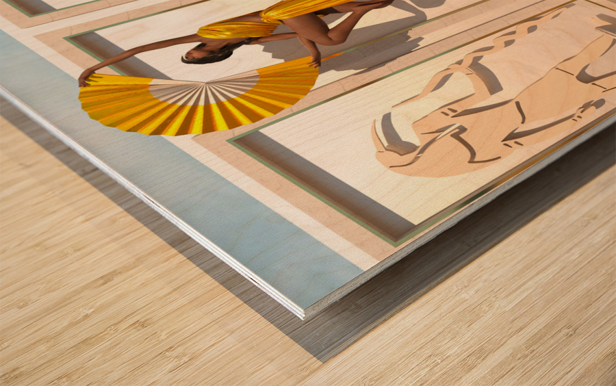 Art Deco Egyptian Statue - In the flesh Wood print