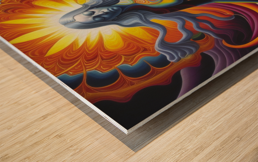 Waves of Emotion Wood print