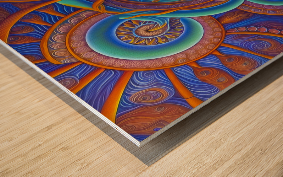 Loops of Habit Wood print