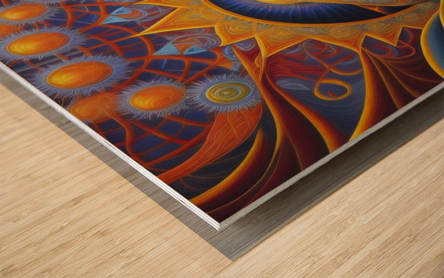 Prayer as Sacred Connection Wood print